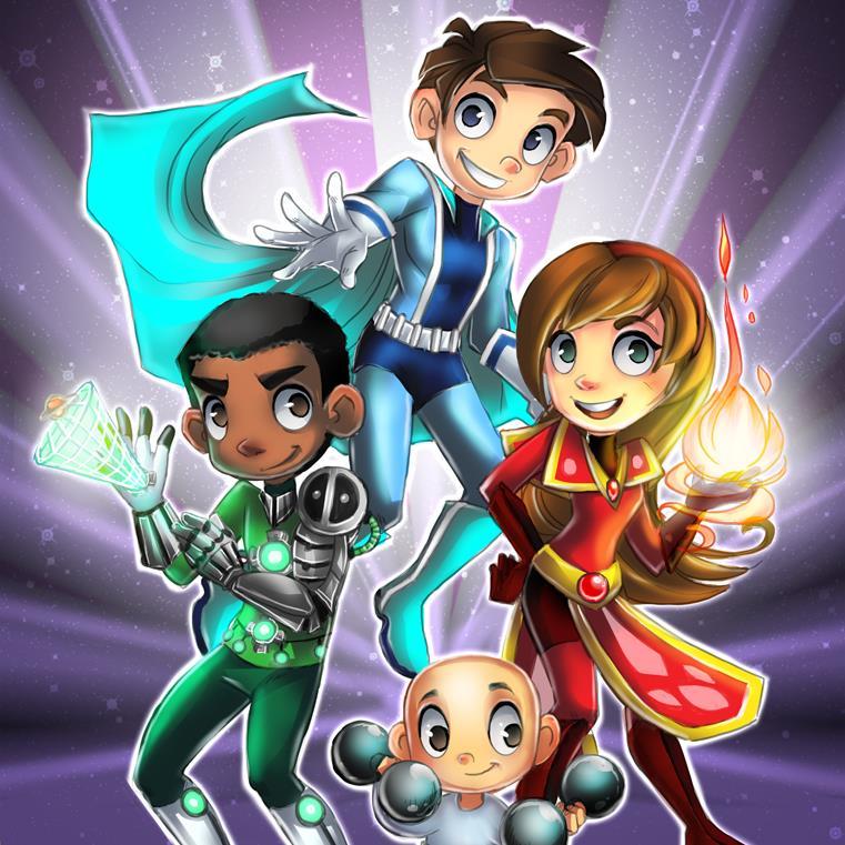 Raise your own super-powered kids in this mobile social video game, while helping out various charities. #comics #jclee #stanlee #gamers #videogames #superhero