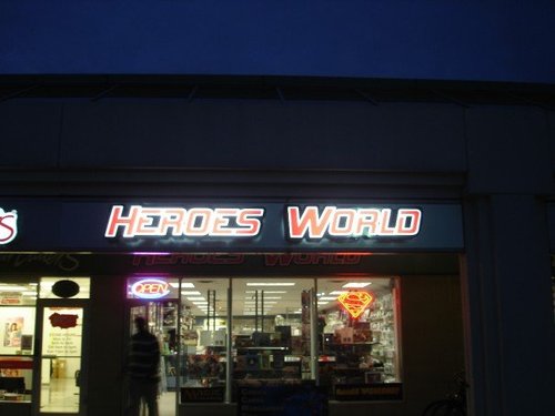 Heroes World Comic Shop

Located on:
8601 Warden avenue
Markham, Ontario
L3R 0B5
(905) 948-1949