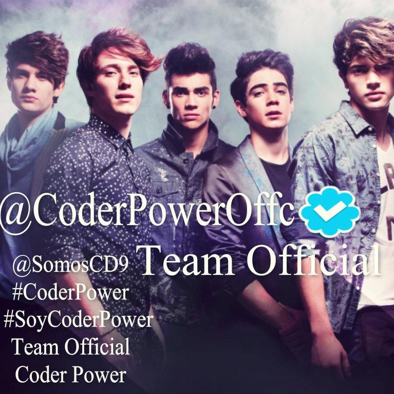 ♥σficiαlFαηClub✨CODER POWER✨  Apoyando a los 5 locos enamorados de la música CD9 ♥ #ParaSiempre✨
#CODERS @somoscd9 #TeamOfficial