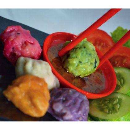 Rasakan sensasi siomay warna-warni dari sayur dan buah. Sehat, Alami & Higienis. #YukNyomai #GemarMakanIkan. Order: wa 0858-4859-3040