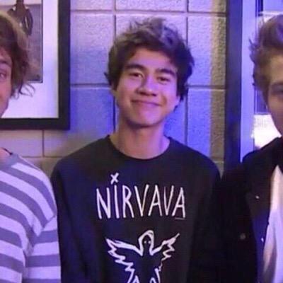 in a stupid band with stupid guys @5SOSSayy