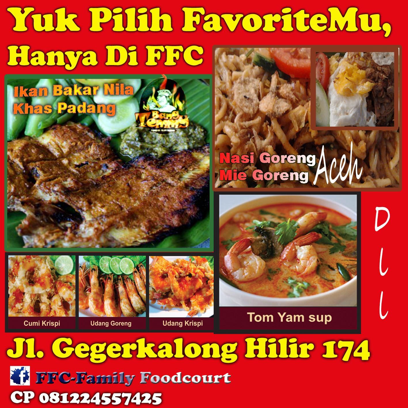 Ikan Bakar bangtemmy,Mie aceh & Nasi goreng Pak Iwan dan Wareg Seafood familyfoodcourt123@gmail.com