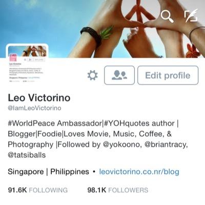 Official FanPage of @IamLeoVictorino and we're called #TheYohnatics | #WorldPeace Crussader |