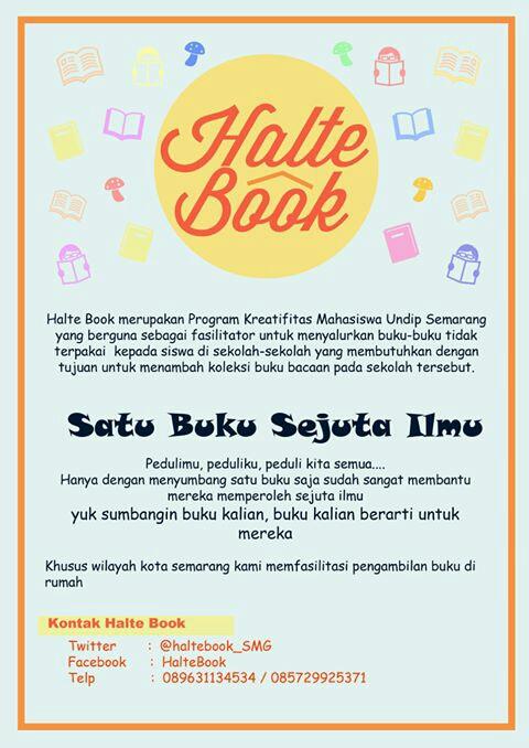 penampung dan penyalur buku bacaan siswa | UNDIP | PIMNAS 2015 |  089631134534 / 081326684529 | @dimasFSMundip