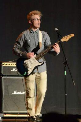 I play ska in a band: Bat Falcon Cheese Weed. I love the world and want to show it what happiness can be found there.