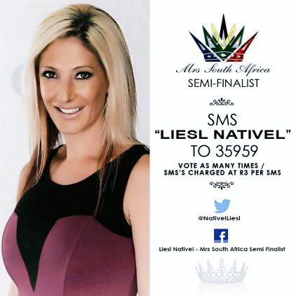 NativelLiesl's profile picture. Married to Patrick, mom to Saramargot and investor, entrepeneur. Volunteer for Fondation Enfants D'urgence in Belgium. Mrs South Africa Semi Finalist 2015