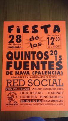 Adrián,Clara,Cristian,Jose Andrés,Lidia,Mar,Miguel, Rosana,Sofia, Victor. sábado 28 de marzo de 2015 quintos de fuentes de nava