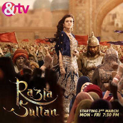 TV show ‘Razia Sultan’.

The historical drama, produced by Swastik Productions, will
begin airing on newly launched channel &TV from March 2 at
7:30 PM.