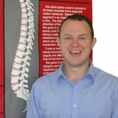 Dr. James Sidebottom is a Chiropractor with a love of GeelongFC, playing music, and hanging out with his wife Anne, sons Tom & Charlie and dog Buckley.