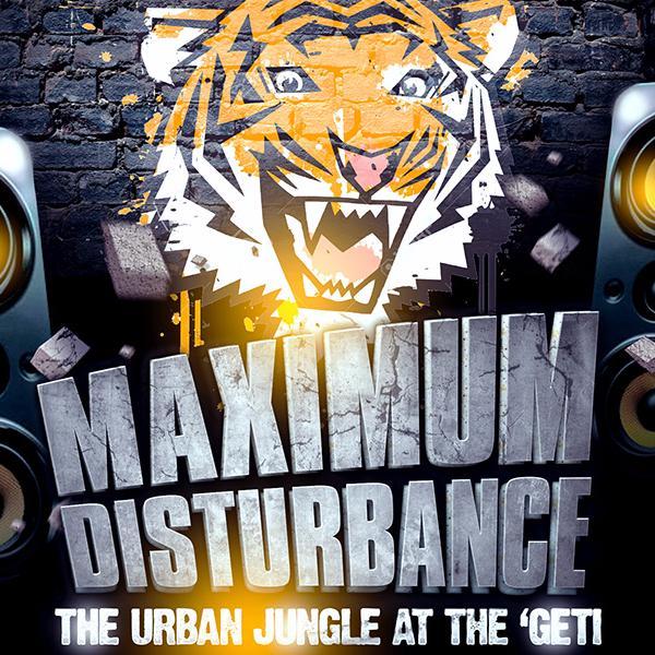 Maximum Disturbance presented by Curro Serengeti on 16 May featuring Euphonik, Austin Cassim, Rikay & Voltrex! #MaximumDisturbance