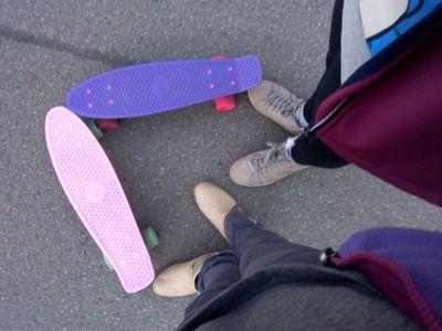 Wenn ich nicht online bin, fahr ich pennyboard!