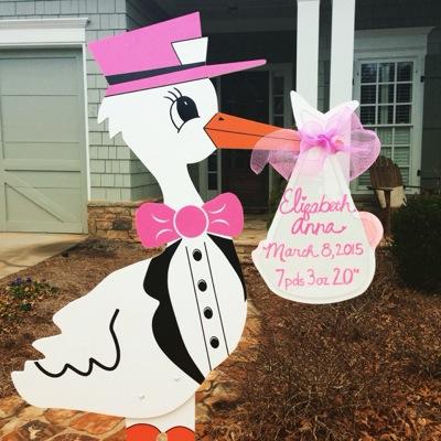 metroatlstorks's profile picture. We help welcome new babies home with our personalized stork rentals.