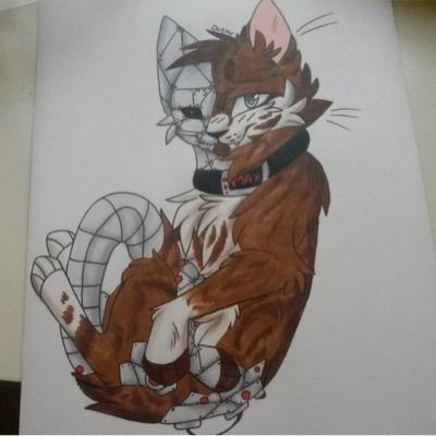 [Pro Pic Not My Art] Looks like pro pic, Tom, Single, Half robot half cat. You may call me Max for short if you wish.