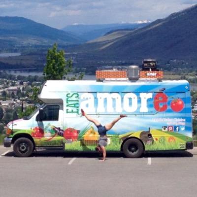 Hi I'm Eats Amore, I'm a food truck in Kamloops, B.C. specializing in S.S.O.L. Food (Seasonal Sustainable Organic Local). Now doing home delivery 2 days a week.