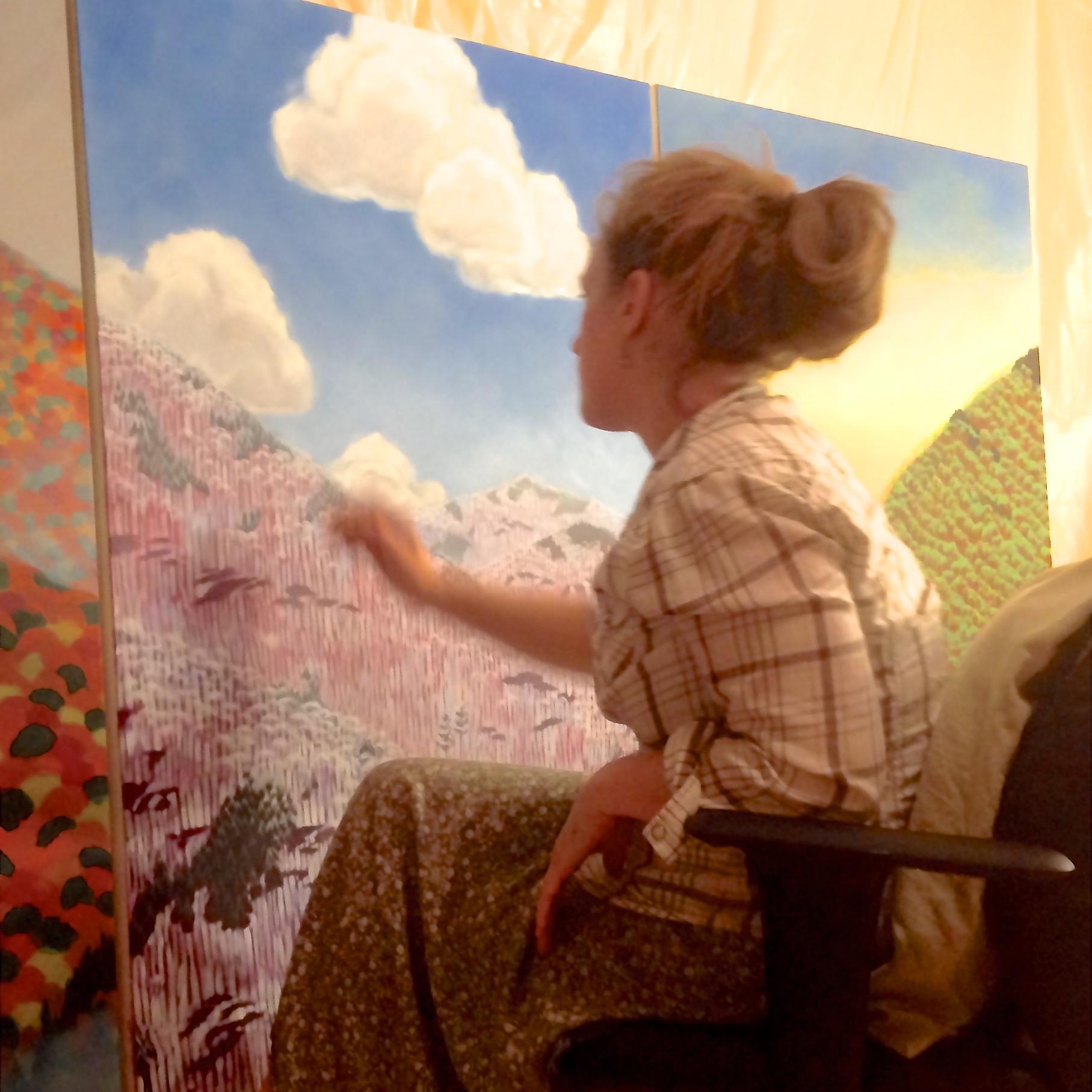 An artist who loves microbrews, mountain biking, cooking and the Green Mountain State.