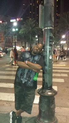 At the corner store hanging with my young n*ggaz.