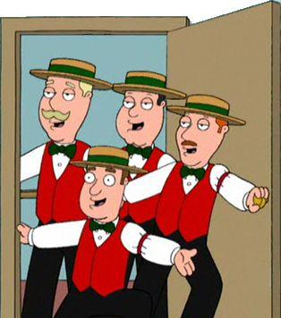 ♩germ, herm, nerm, and sherm♪ 
♬just a bunch of fisherman doing what they love, singing♩
