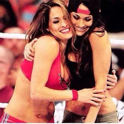 here just because Brie and Nikki are my life. & I love them so much. @BellaTwins  you.