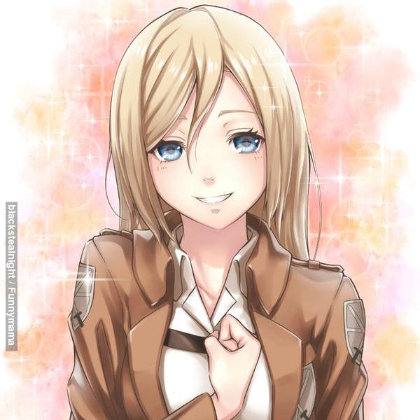A very useful and kind person ,who enjoys helping other people, which makes other characters see her as a goddess.