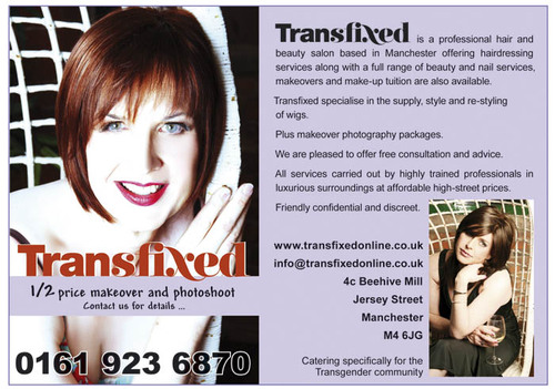 transfixedmcr's profile picture. A high street salon experience specifically for transgender and crossdresser clients.
