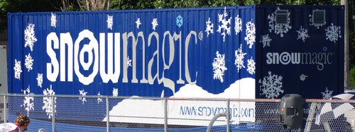 Our patented snowmaking technology can make tons of temperature independent, chemical-free snow/day indoors or out.