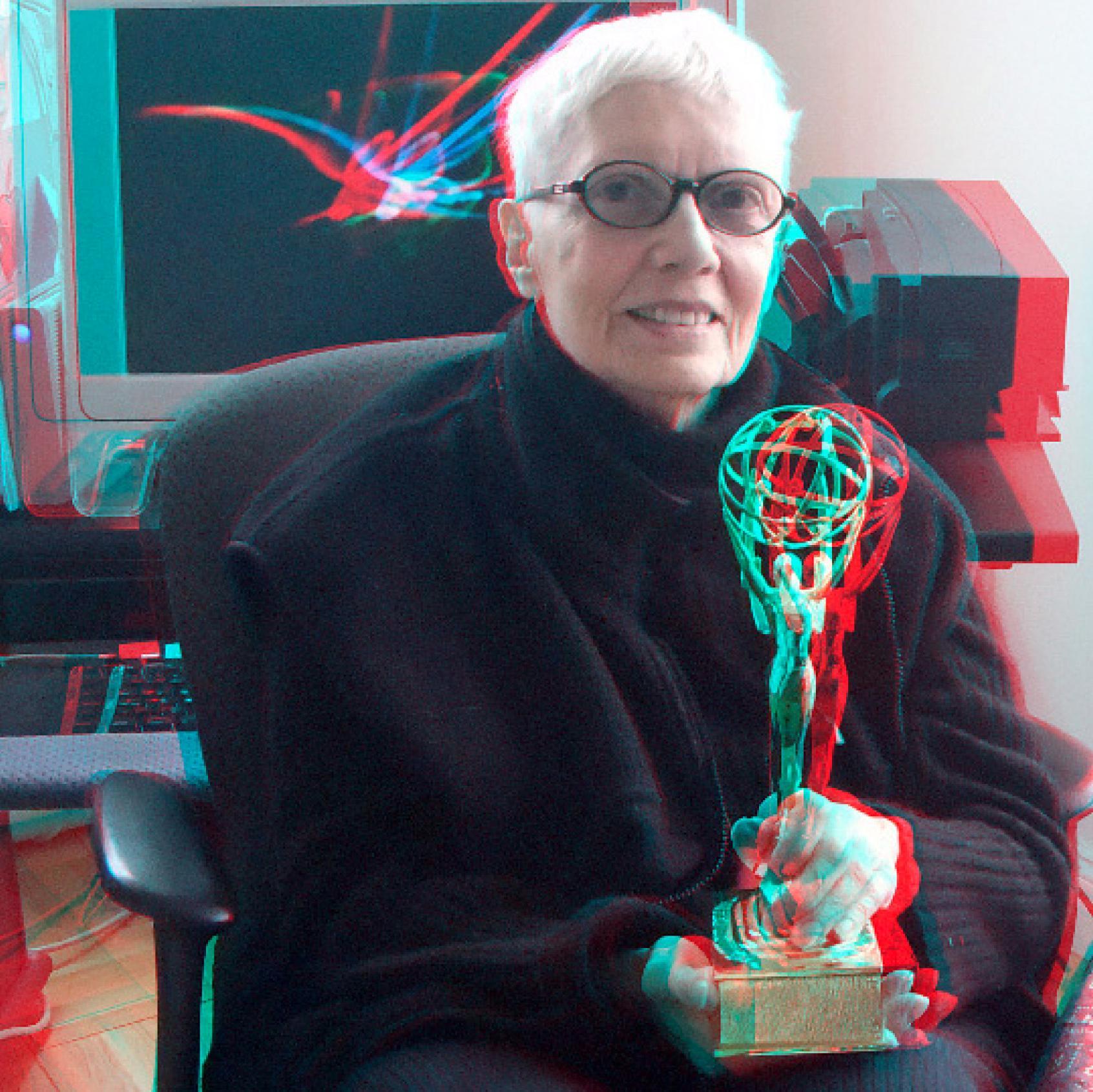 Lillian Schwartz is a pioneering computer artist. She was artist in residence at Bell Labs from 1968-c.she is receiving lifetime award in digital art tomorrow I
