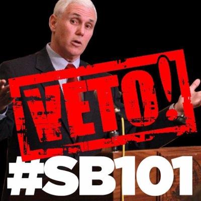 Calling on @GovPenceIN to veto discriminatory #SB101.