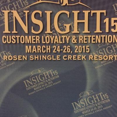 #Insight15 is the event that brings together dealerships to focus on the best practices, technology enablers, and culture-building leadership.