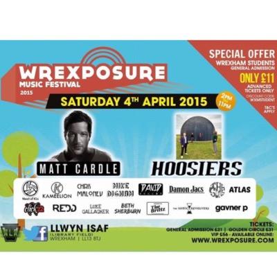 #Wrexposure The Hoosiers | Matt Cardle | Kirk Norcross | Chris Maloney | Mike Dignam | Beth Sherburn | Kameelion | Heart FM | #Wrexposure