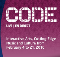 2010CODELIVE's profile picture. 18 Days of powerful interactive art and cutting-edge music during the Vancouver 2010 Olympic Games Cultural Olympiad Digital Edition.
