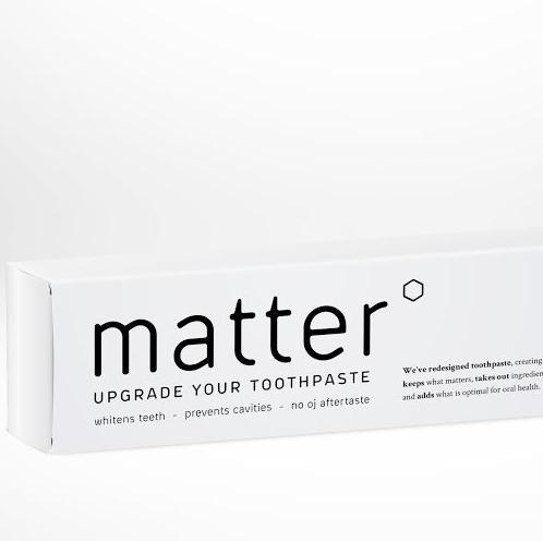 MatterPaste's profile picture. A better ingredient toothpaste. Prevents cavities. Whitens teeth. No OJ aftertaste.