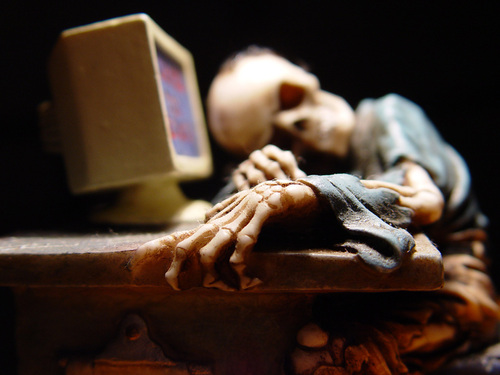 Dead tired from trying to help myself and others understand Social Media, Social Networking, & Social Marketing. {Don't worry I'm not selling anything.}