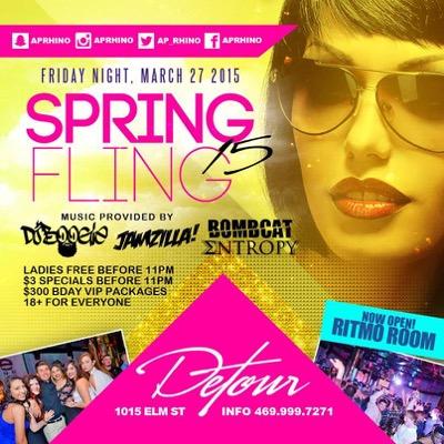 DetourFridays's profile picture. Club Detour at Thrive on fridays. Everyone 18+ #34 in the nation #DallasTx #Vegas | 1015 Thrive St | 4699997265 | Fridays: http://t.co/W3CmowlAUL