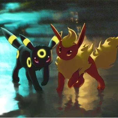 UmbraFlare's profile picture. Duske is a strong level 20 female Umbreon with no mate or trainer. Flaire is Duske's sister, a clumsy yet quick level 16 female Flareon with no mate or trainer.