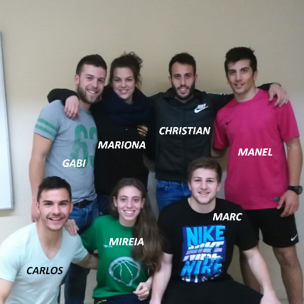 Grup5Inefc's profile picture. Twitter oficial del grup 5
Manel Maestre,Marc Rabaseda,Christian Ruíz,Gabi Sànchez,Carlos Sánchez,Mariona Teixido,Mireia Torrents