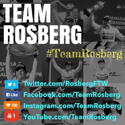 #TeamRosberg Unofficial fan club supporting Nico since 2006. Formed to mark Nico's 1st pole (2012). Followed by @NicoRosberg & @MercedesAMGF1. Admin @jaschintaz