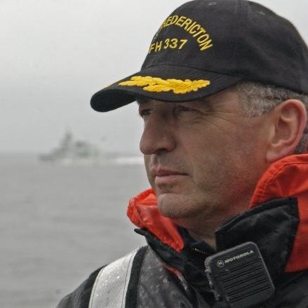 a geologist who wandered into the sea for 35 years - retired Royal Canadian Navy sailor who now fixes ships