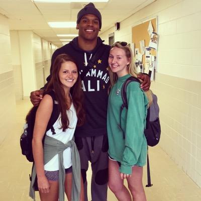 i stalked Cam Newton on 03-30-2015 to get the photo above
