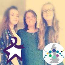 Happily married to my wonderful husband who beat bowel cancer in Nov 2013 & April 2015. I have two beautiful daughters and work as a TA in a primary school.