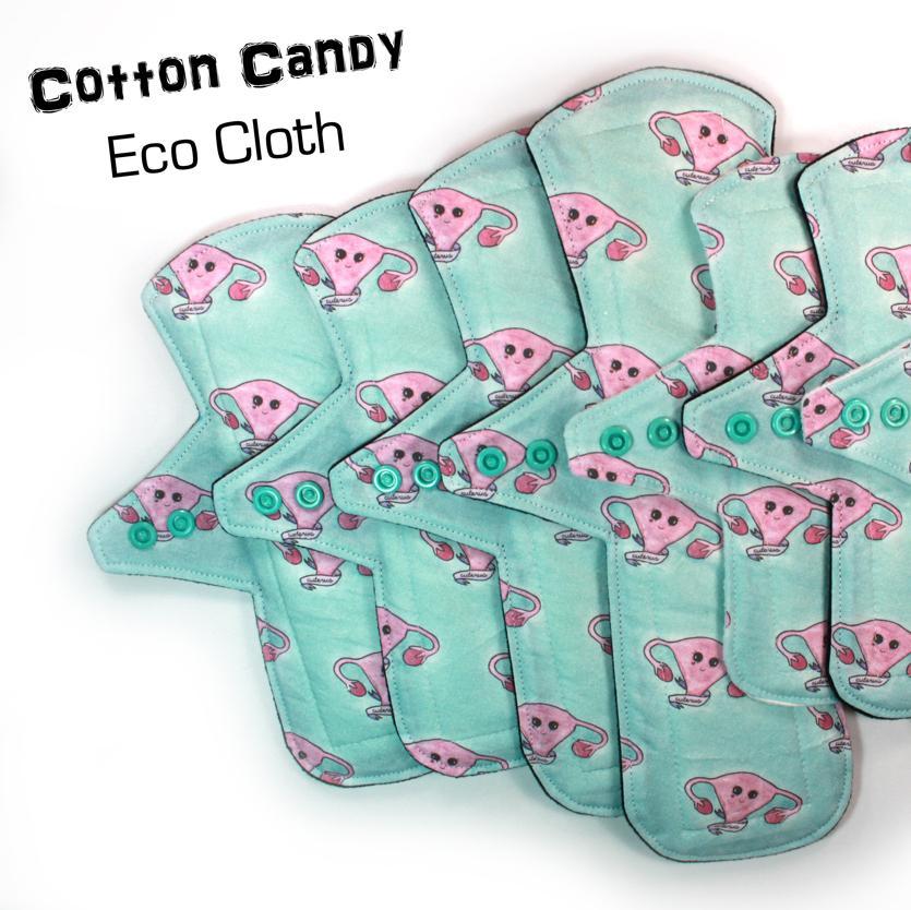 Helping ladies green their cycle 1 gorgeously fun and funky cotton-topped menstrual pad at a time. Pretty your period!