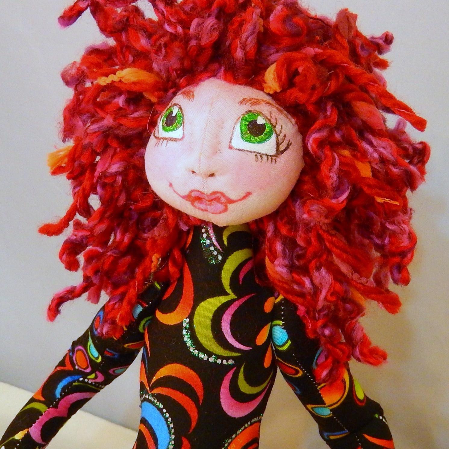 used to teach algebra now I create whimsical dolls and creatures-- each one is an original often accessoried with recycled materials