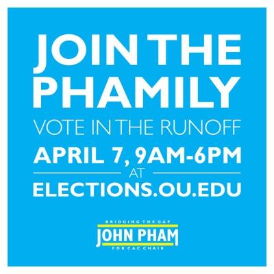 Official Twitter page of John Pham's 2015-16 CAC Chair Campaign. Join #JP4CAC as we bridge the gap between all students. Tweets from John are signed - JP