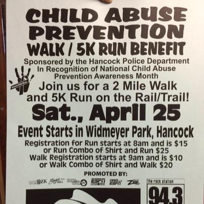 April 25th marks the 5th annual Walk/5K Run to End Child Abuse! Register at http://t.co/rJGUQkU69F