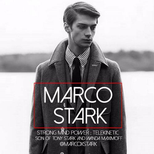 marcoxstark's profile picture. Middle child of @adroitscientist and @akascarletwitch || Telekinetic || #MarvelRP #OC