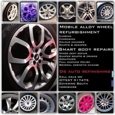 Mobile Alloy Wheel Refurbs, Smart Repairs, Scuffs, Scratches, Bumps, Bodywork Tidying. Direct to your door or workplace with over 10 Years experience07557917475
