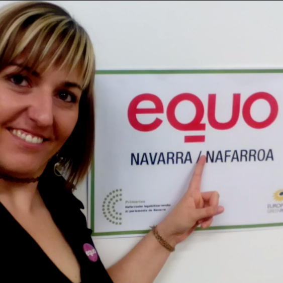 Coportavoz de EQUO Navarra-Nafarroa, mujer, joven, feminista, activista, defensora del mundo rural