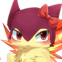 Hello there dearie, I'm a human with a interesting ability to be a Typhlosion. I'm Mina, but I also go by Lavamane.