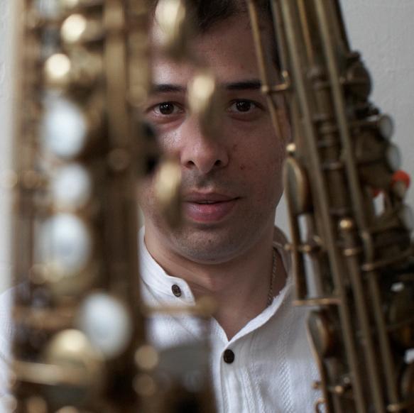 N.Y.C.-based saxophonist, konnakol artist, composer. Leader of the Konnakol Jazz Project.