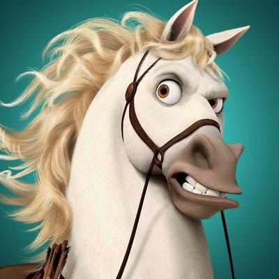 “I like apples and beating this asshole named Flynn Rider.” Sassily trots away