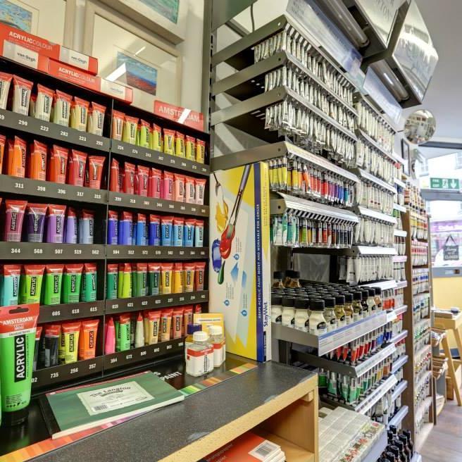 Art supplies shop in Leamington Spa, UK. High quality artists materials, workshops & art gallery.